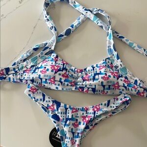 Colorful Patterned Bikini Set